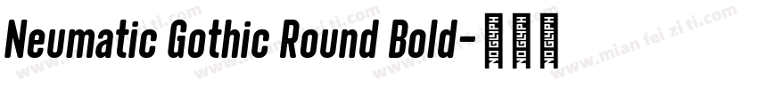 Neumatic Gothic Round Bold字体转换